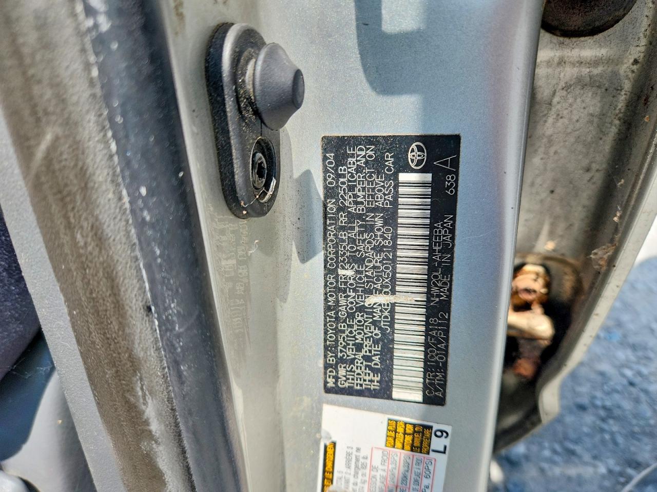 2005 TOYOTA PRIUS BASE