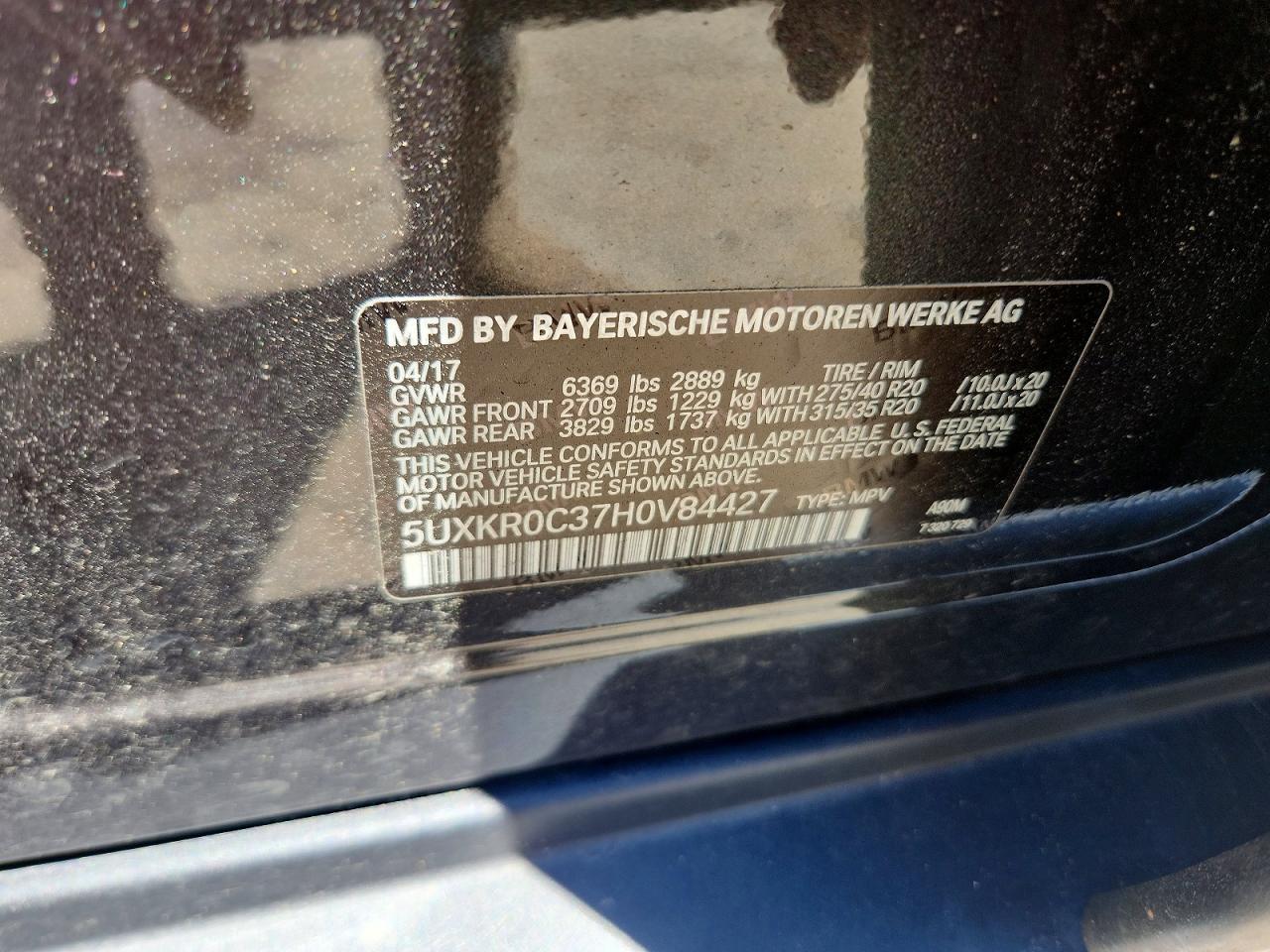2017 BMW X5