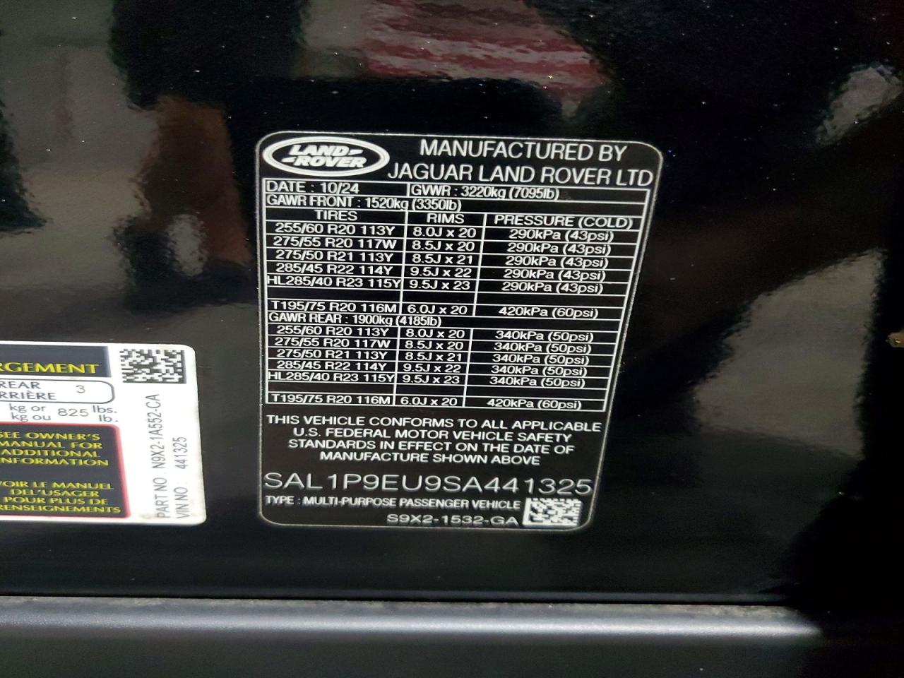 2025 LAND ROVER RANGEROVER