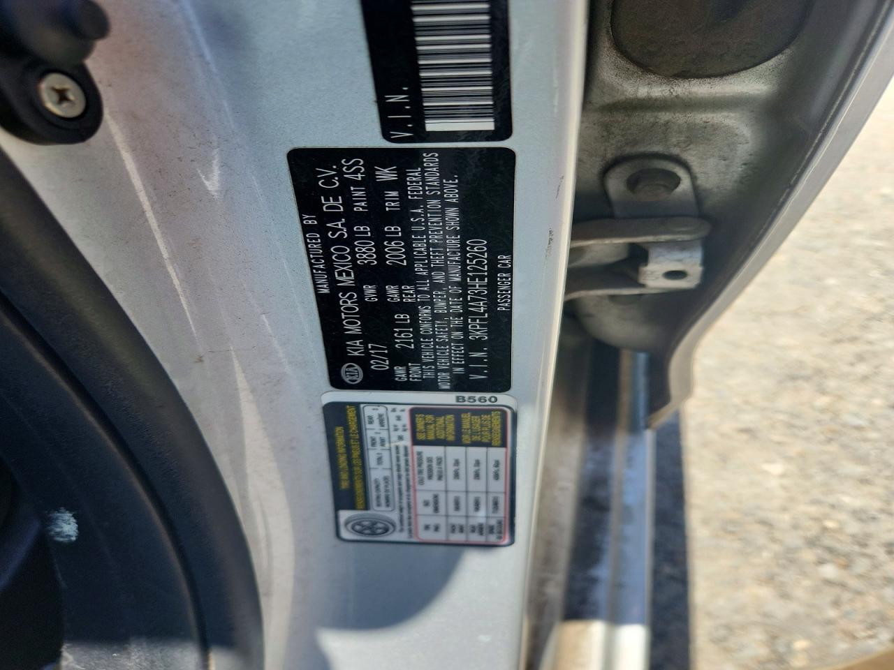 2017 KIA FORTE