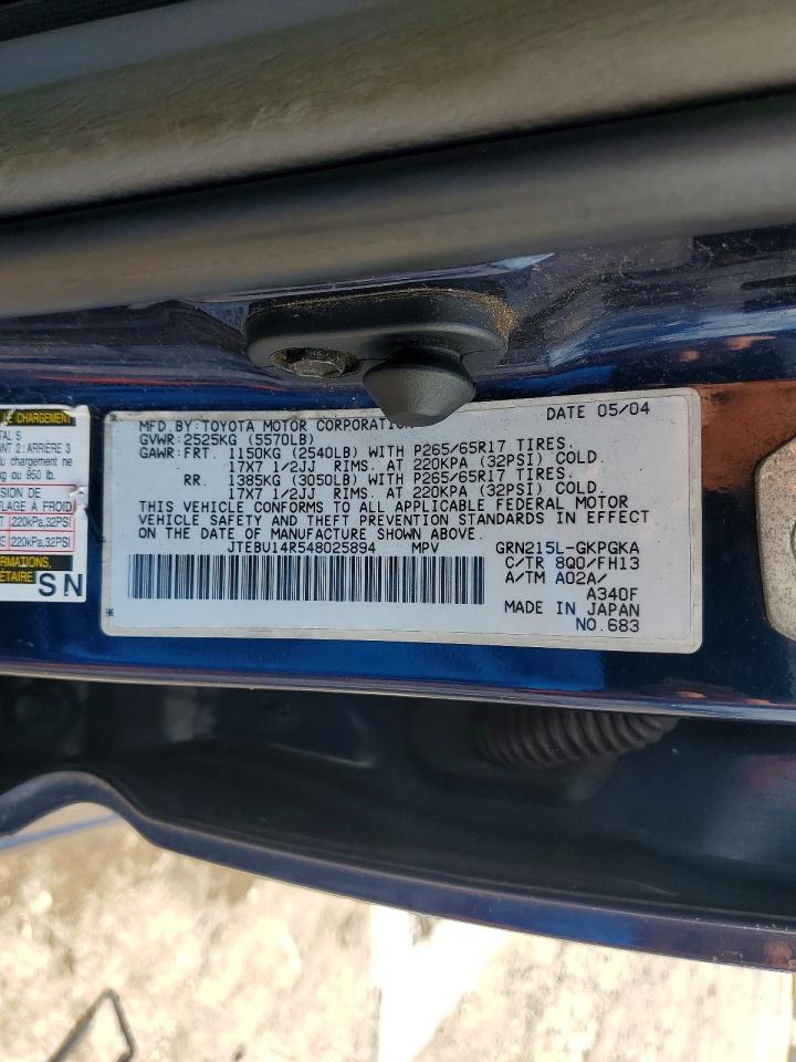 2004 TOYOTA 4RUNNER