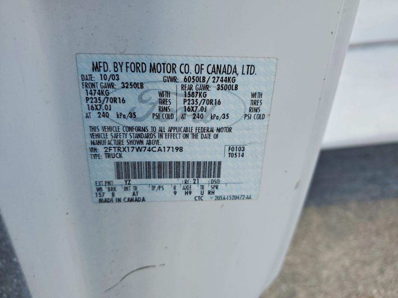 2004 FORD F150