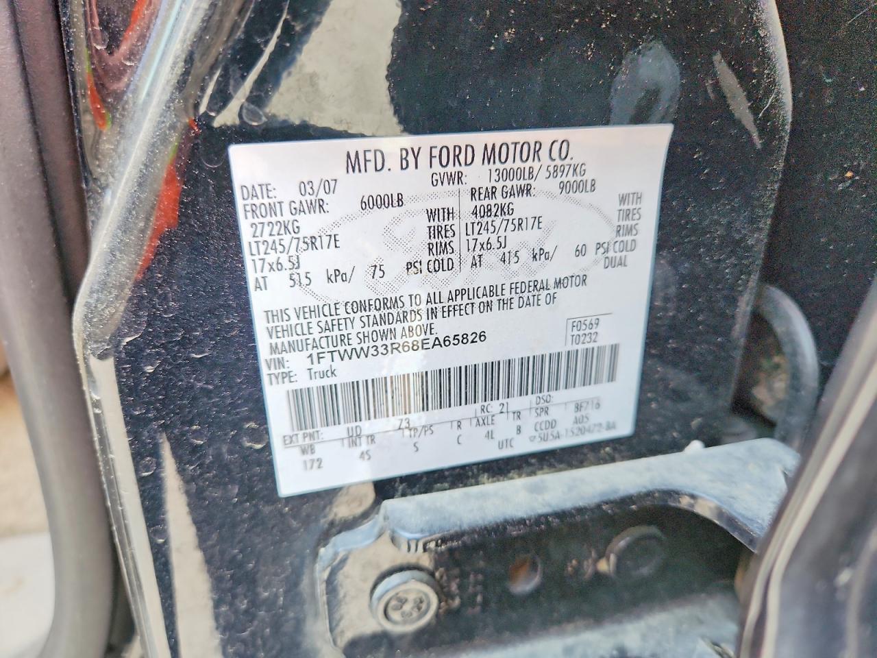2008 FORD F350
