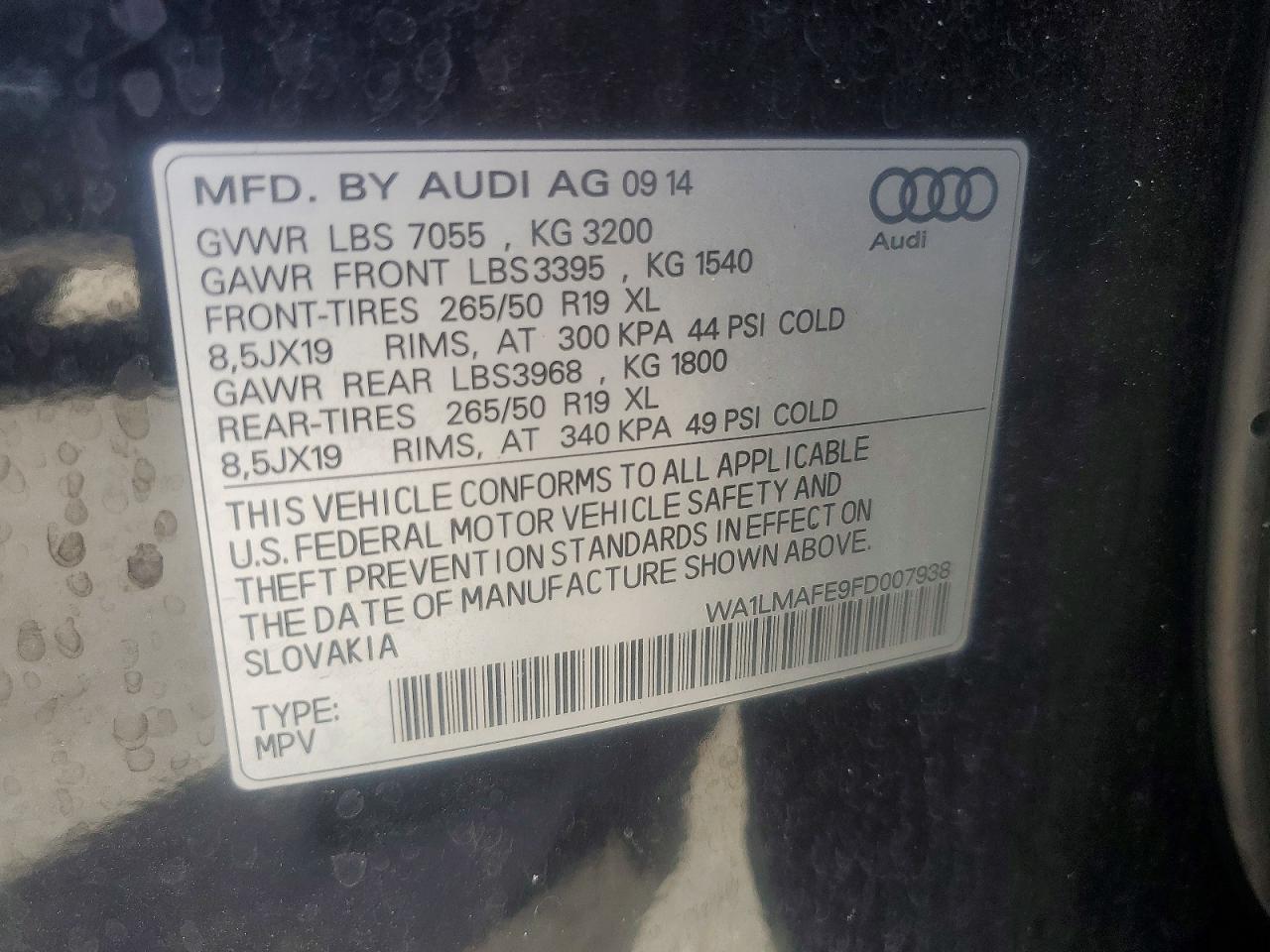 2015 AUDI Q7