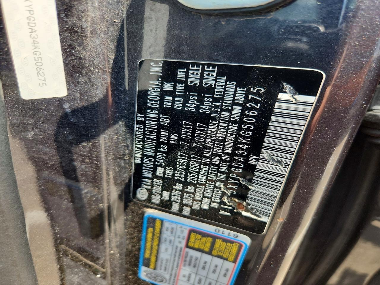 2019 KIA SORENTO