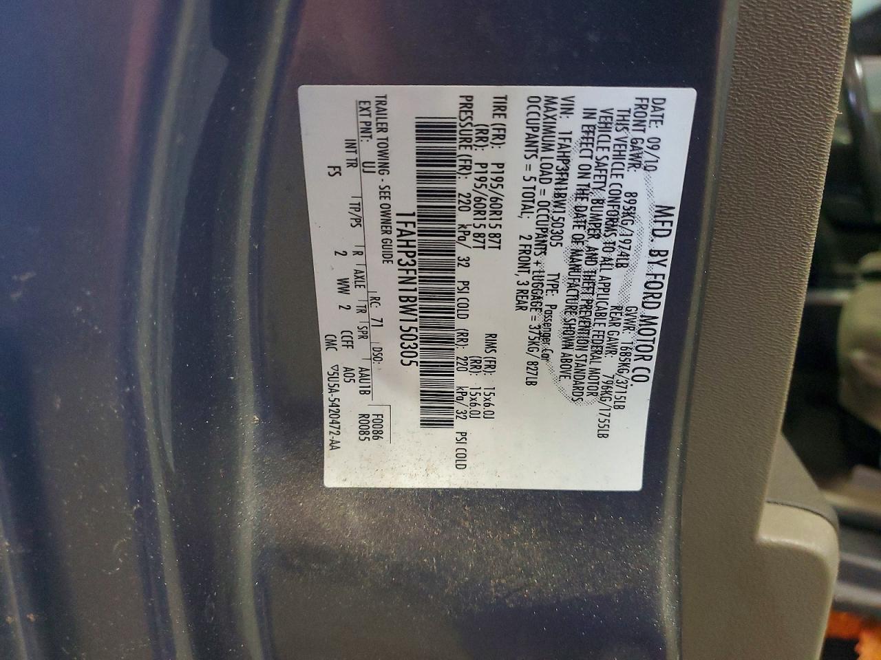 2011 FORD FOCUS