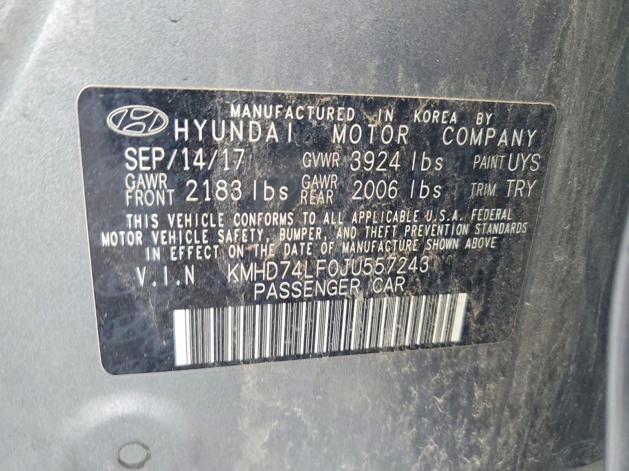 2018 HYUNDAI ELANTRA