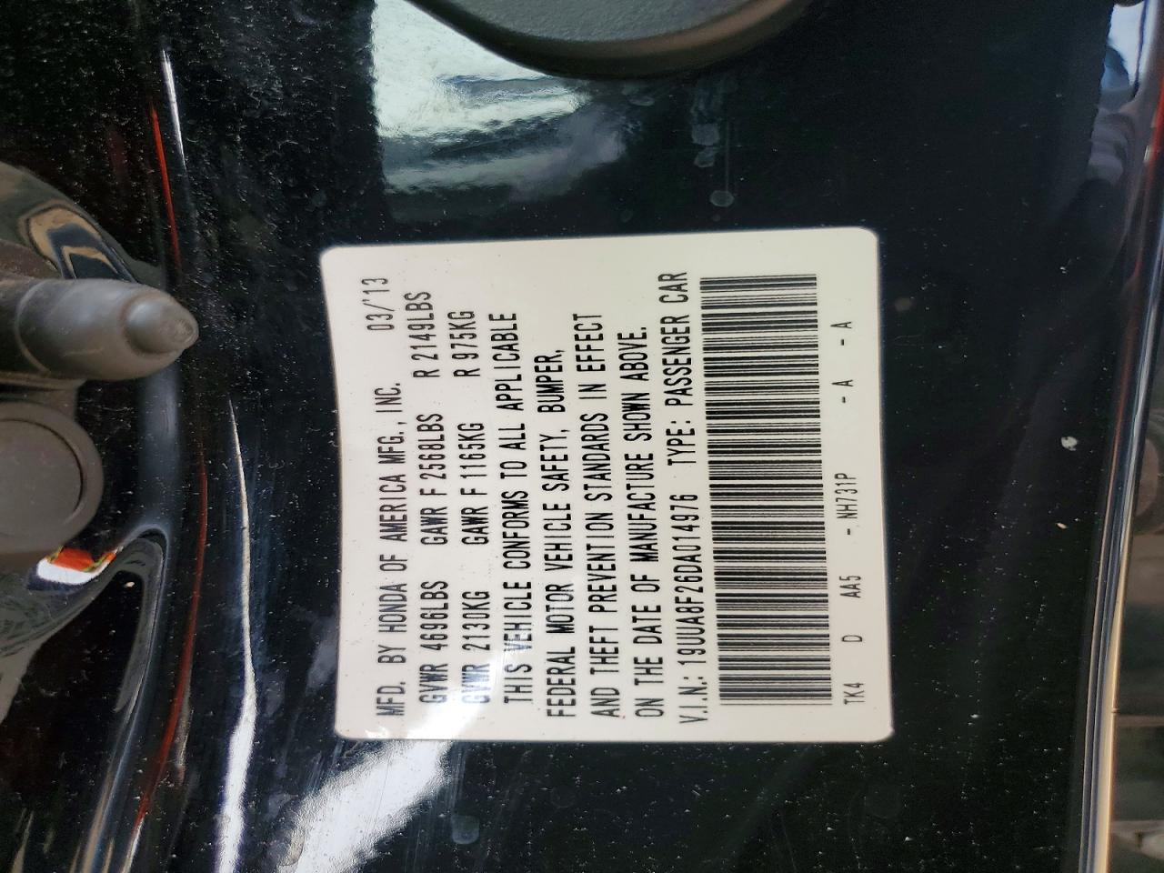2013 ACURA TL