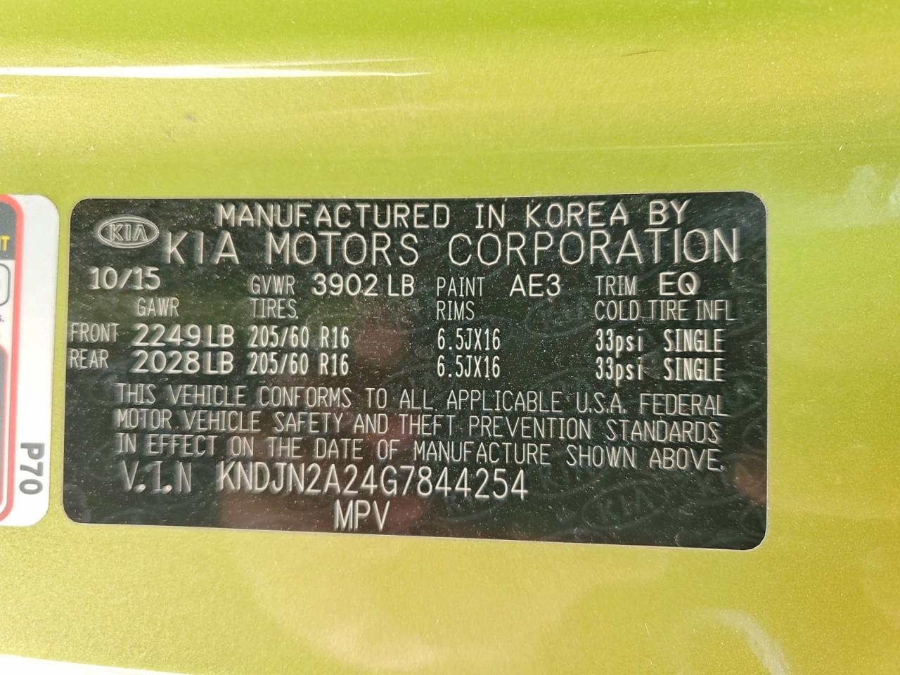 2016 KIA SOUL