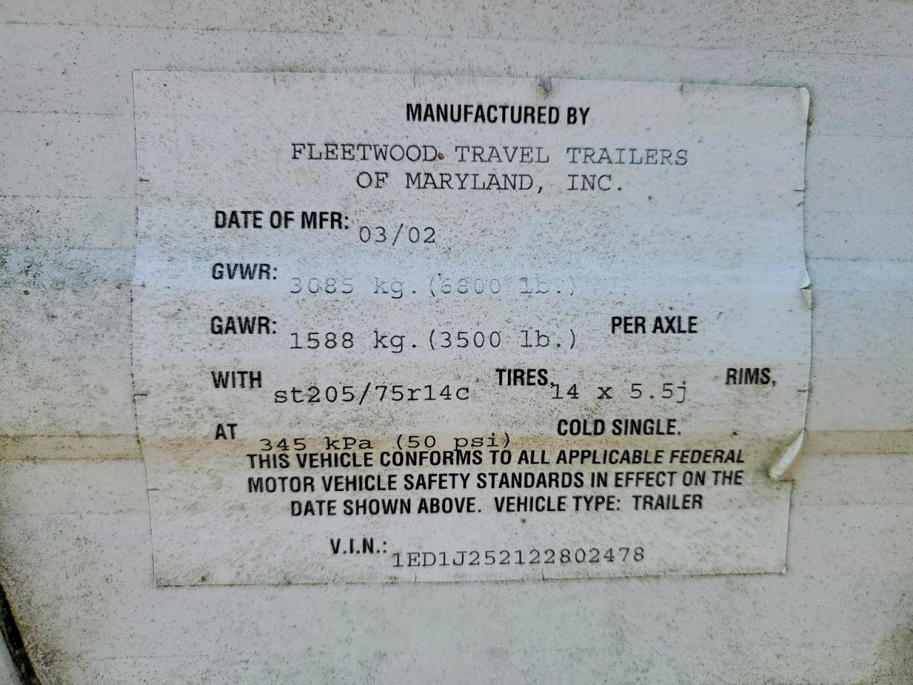 2002 FLEETWOOD ALL Models