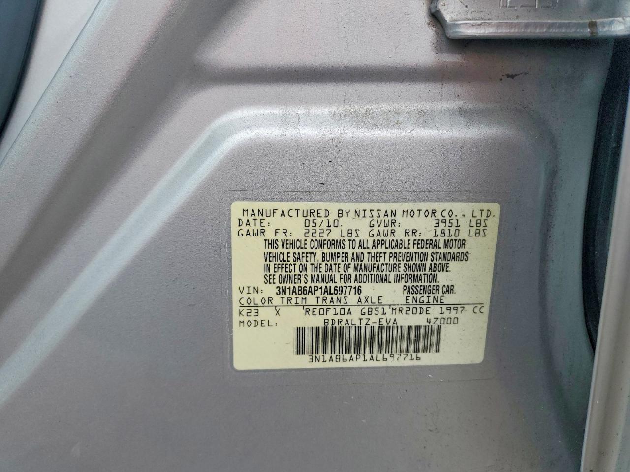 2010 NISSAN SENTRA