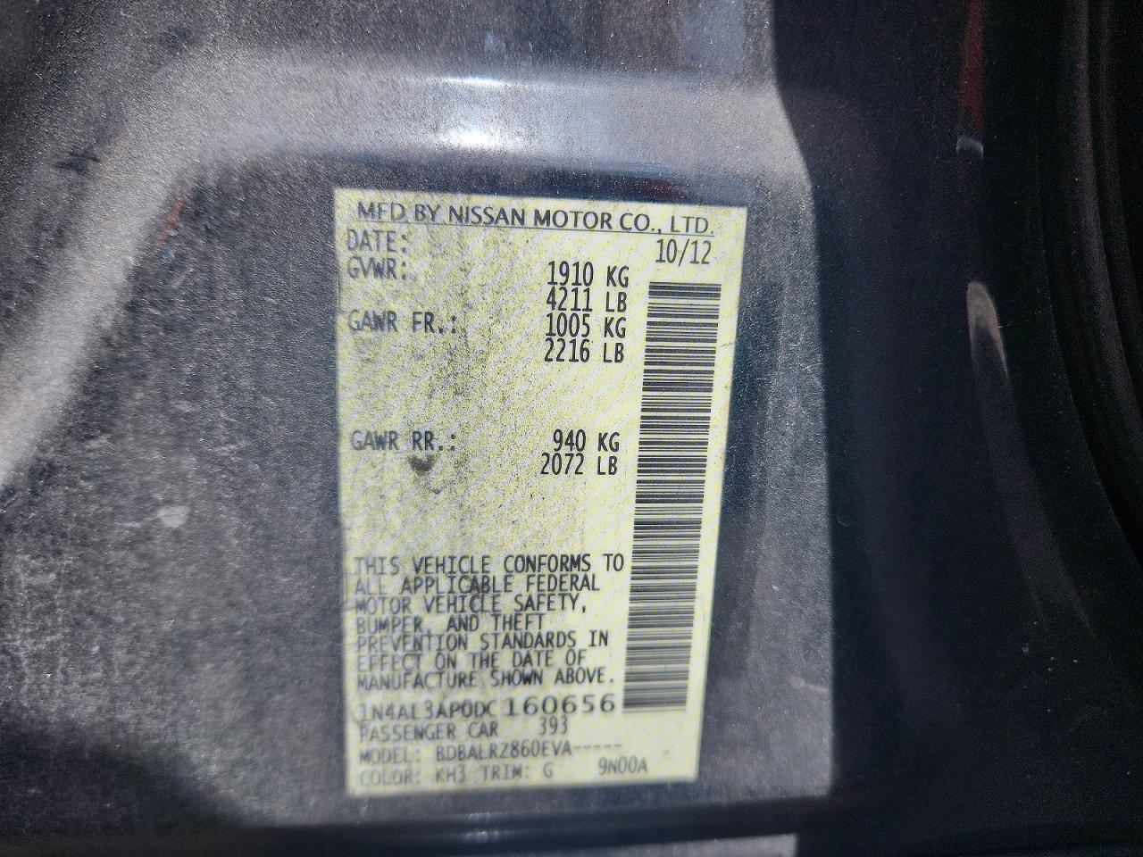 2013 NISSAN ALTIMA