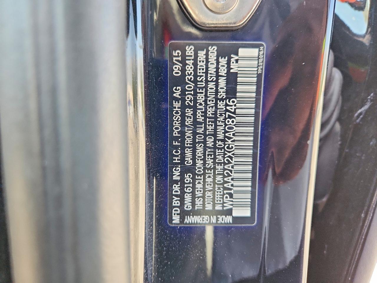 2016 PORSCHE CAYENNE