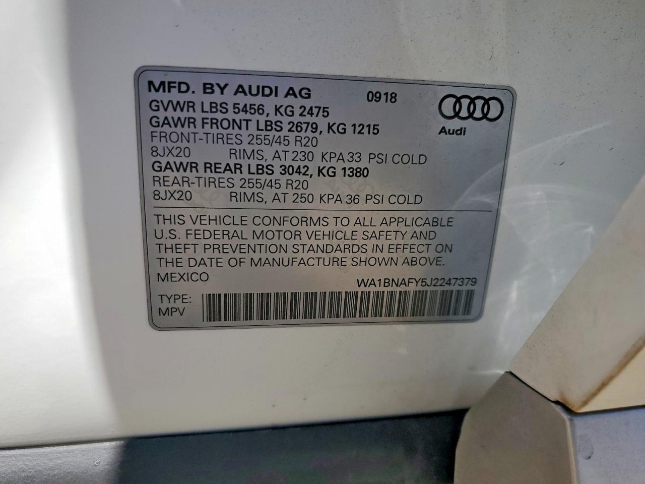 2018 AUDI Q5