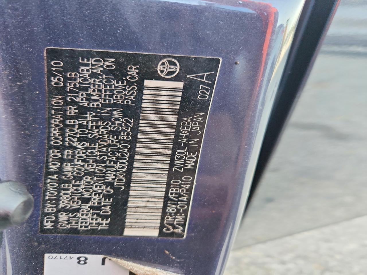 2010 TOYOTA PRIUS
