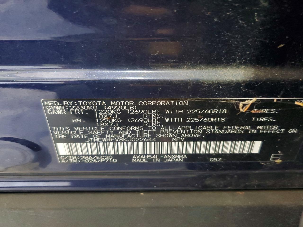 2019 TOYOTA RAV4