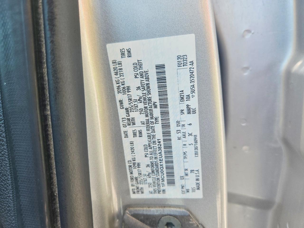 2014 FORD ESCAPE