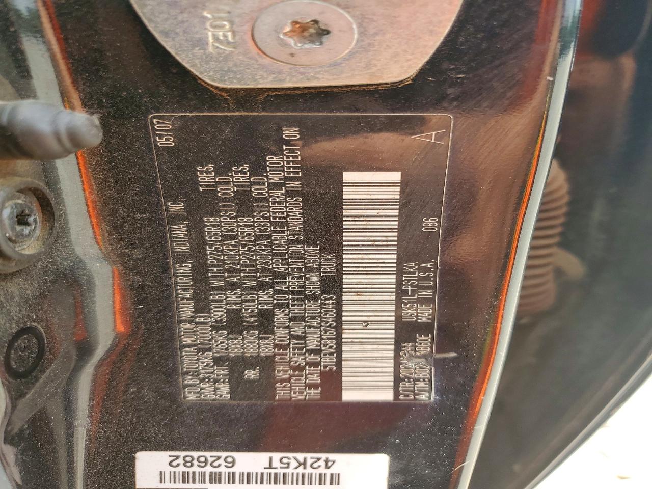 2007 TOYOTA TUNDRA
