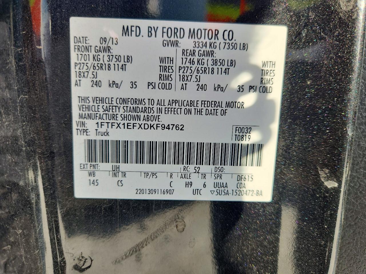 2013 FORD F150