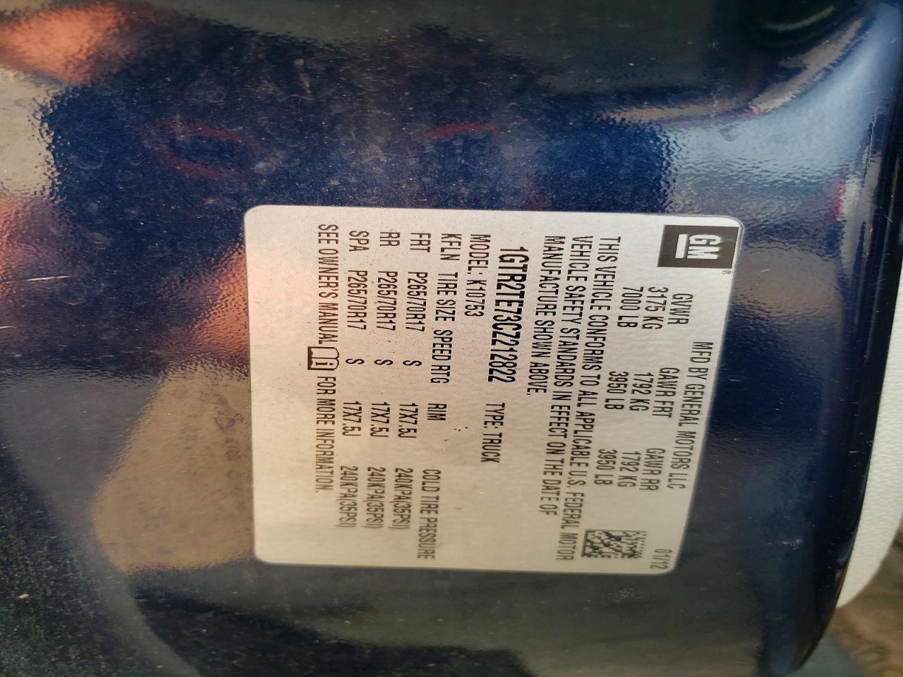 2012 GMC SIERRA