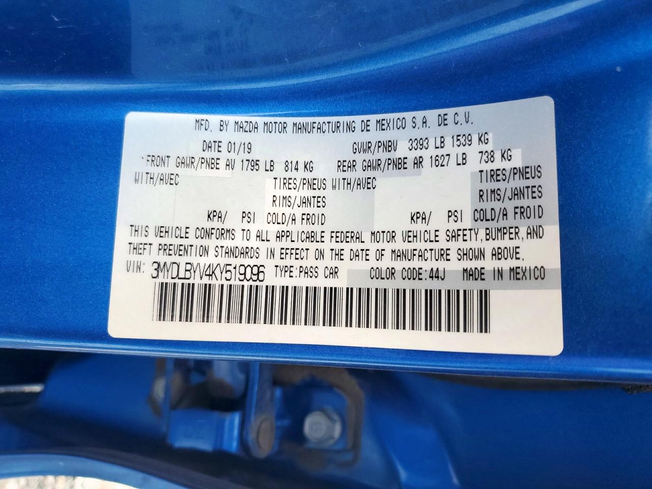 2019 TOYOTA YARIS