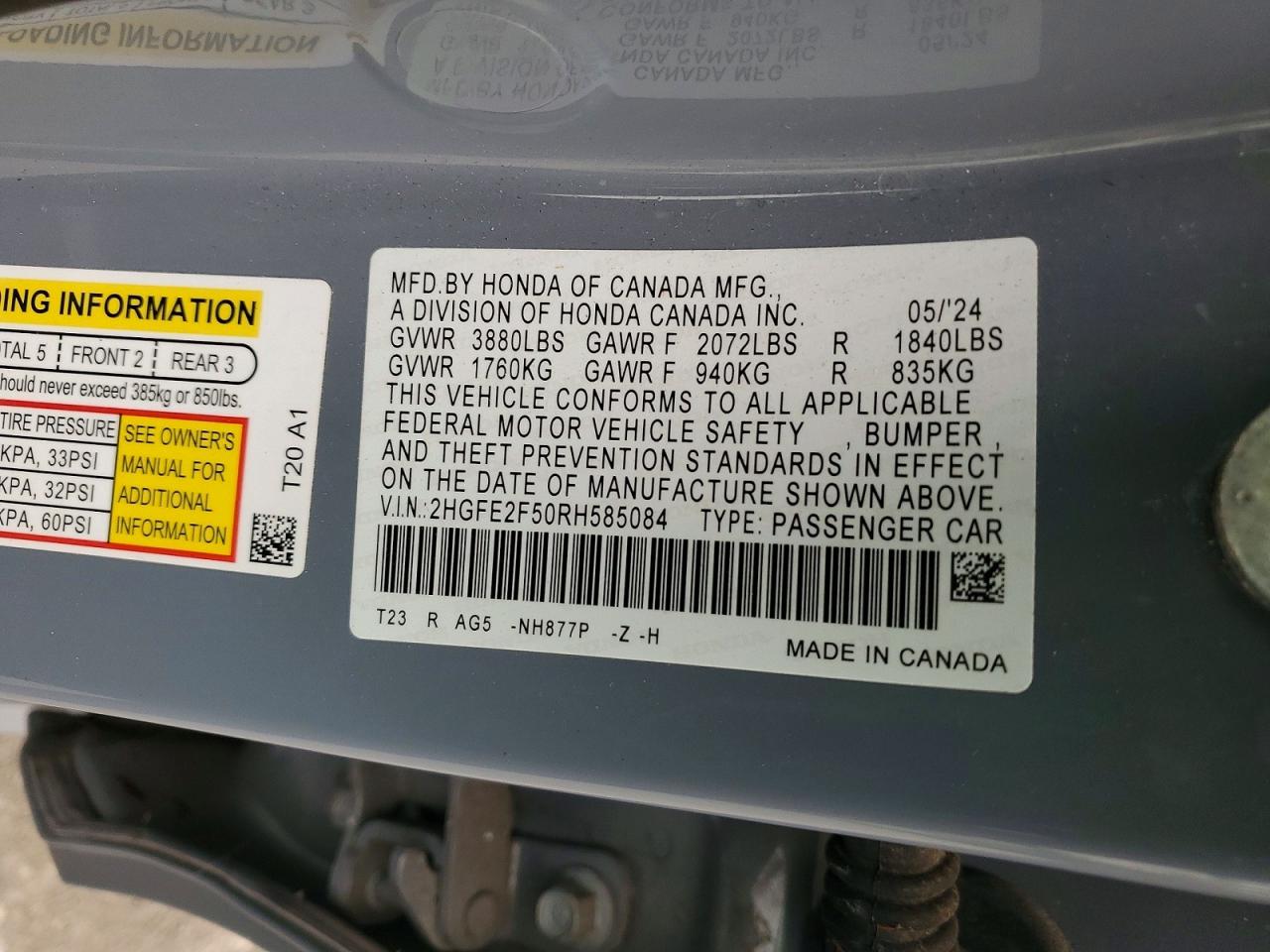 2024 HONDA CIVIC