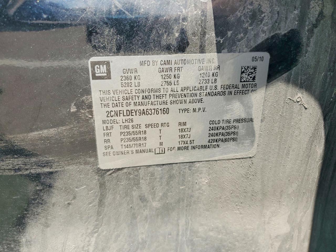 2010 CHEVROLET EQUINOX
