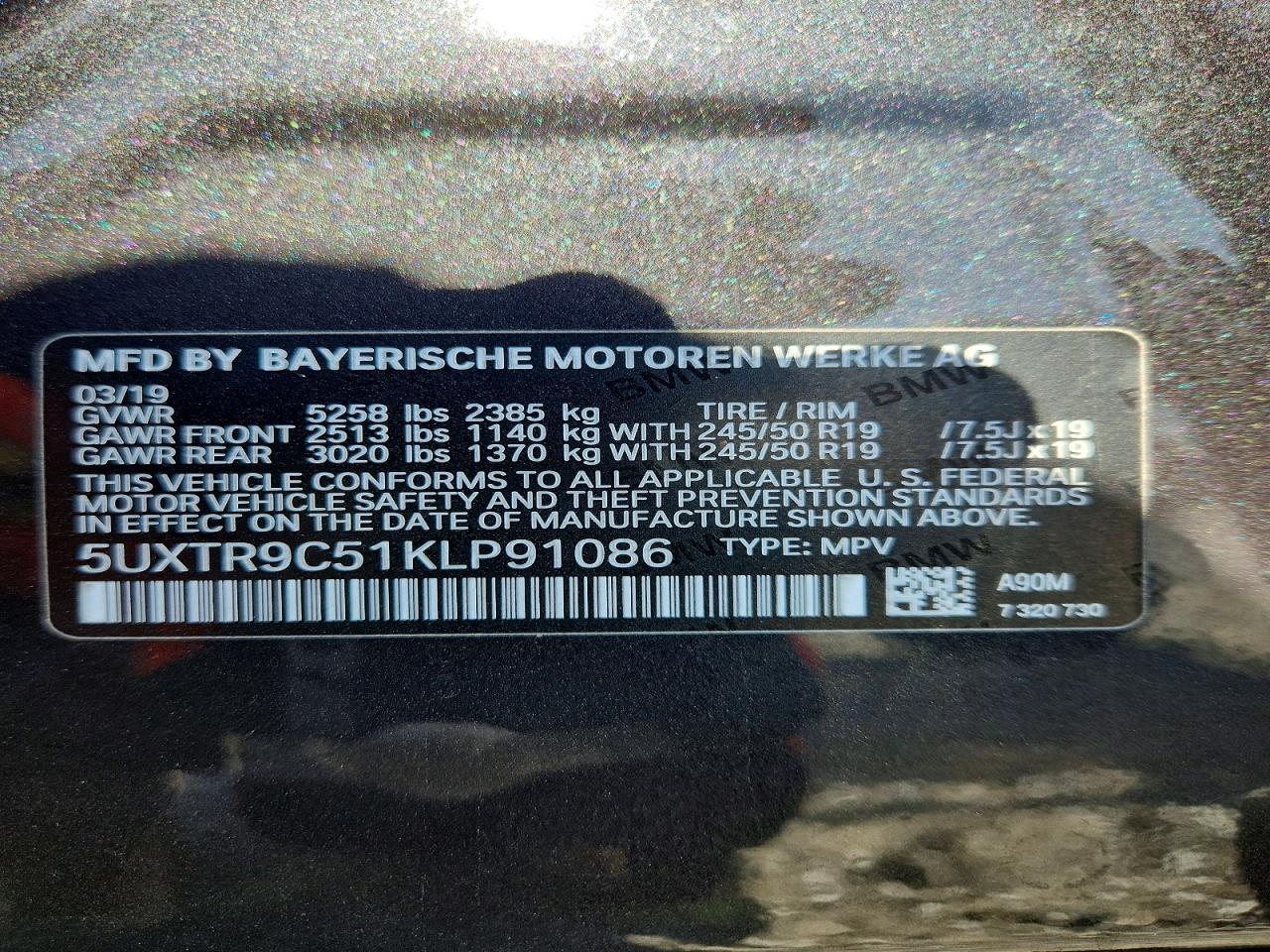 2019 BMW X3