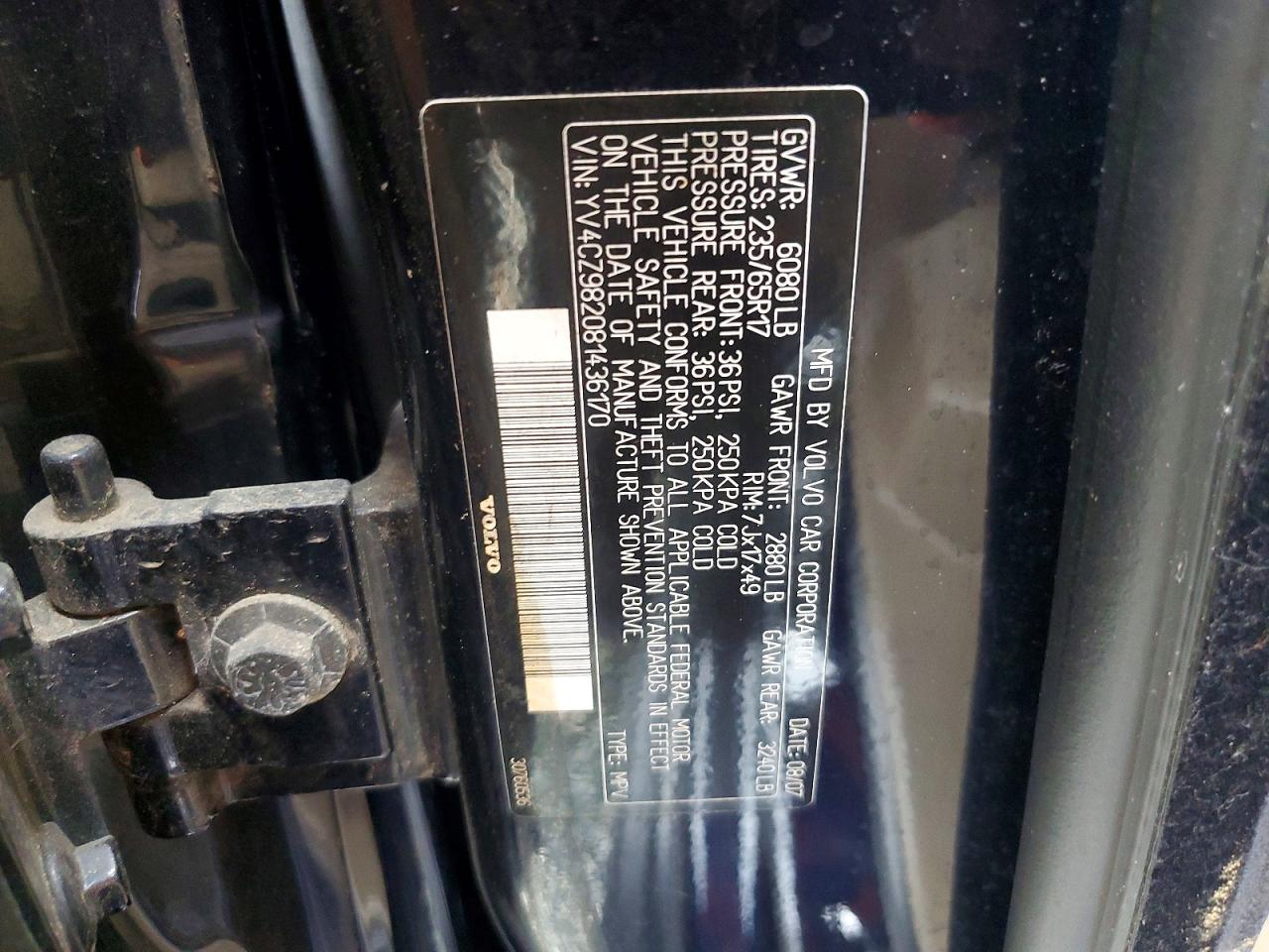 2008 VOLVO XC90