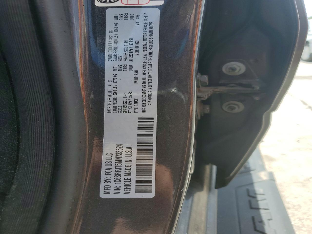 2021 RAM 1500