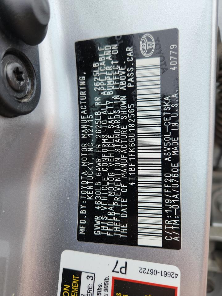 2016 TOYOTA CAMRY