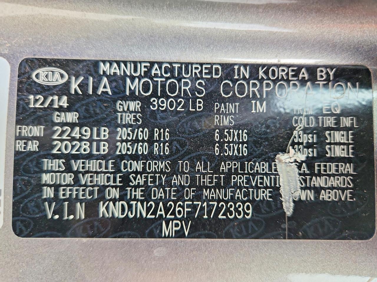 2015 KIA SOUL