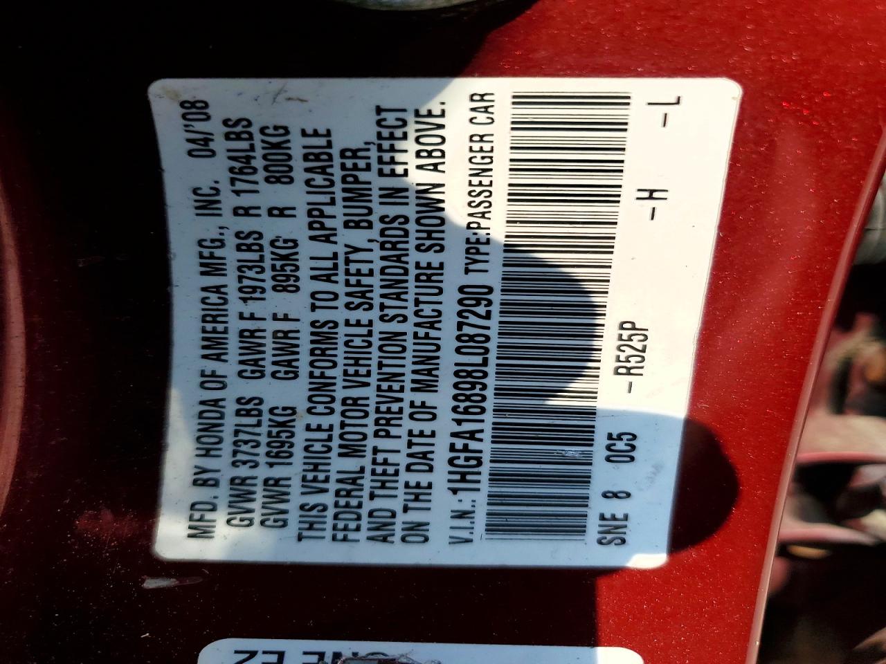 2008 HONDA CIVIC