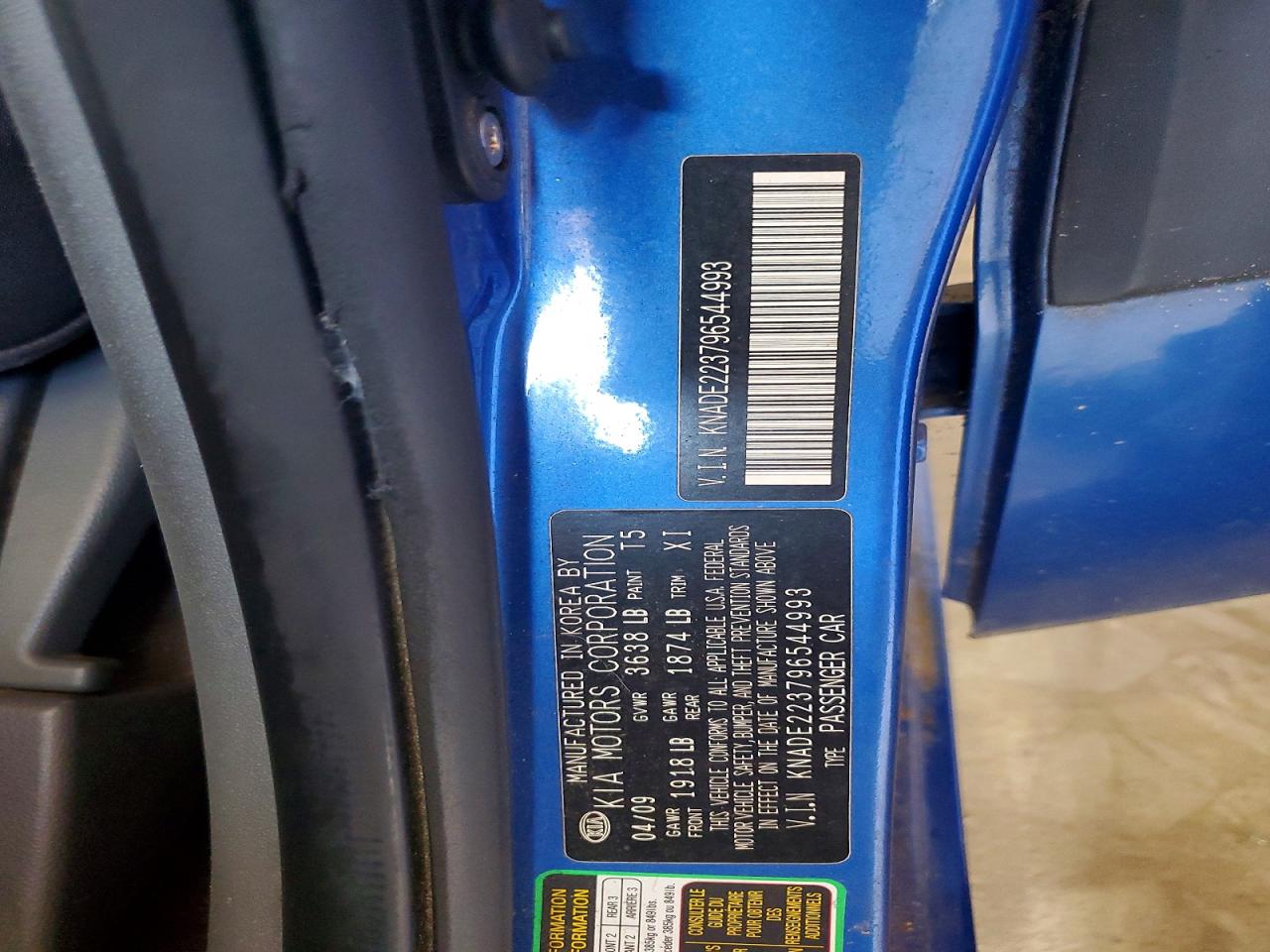 2009 KIA RIO