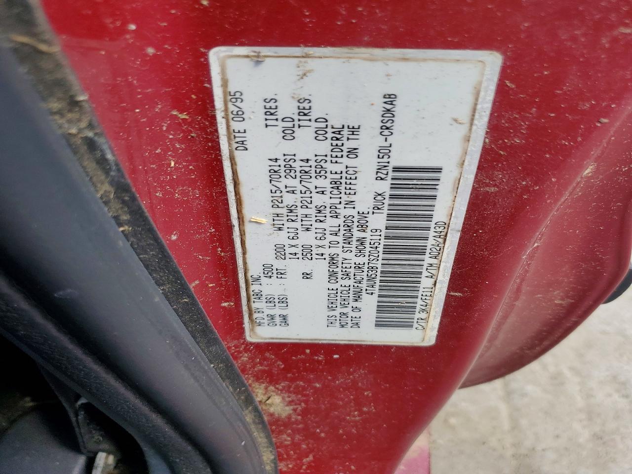 1995 TOYOTA TACOMA