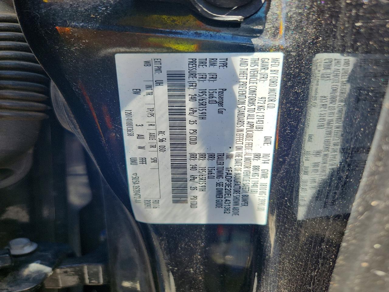 2014 FORD FOCUS