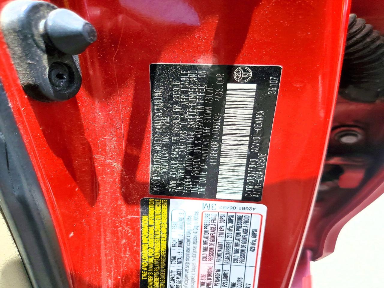 2007 TOYOTA CAMRY