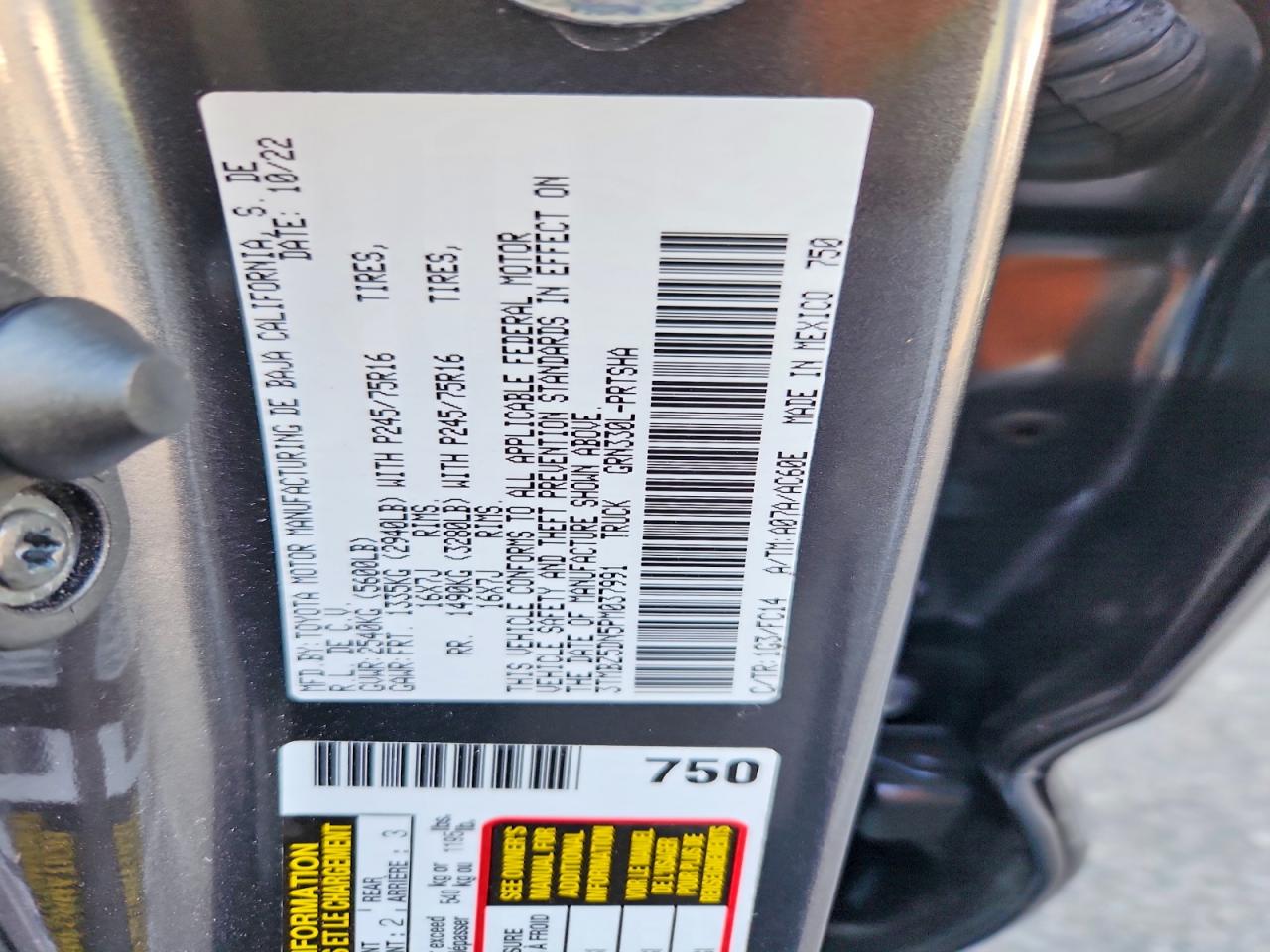 2023 TOYOTA TACOMA