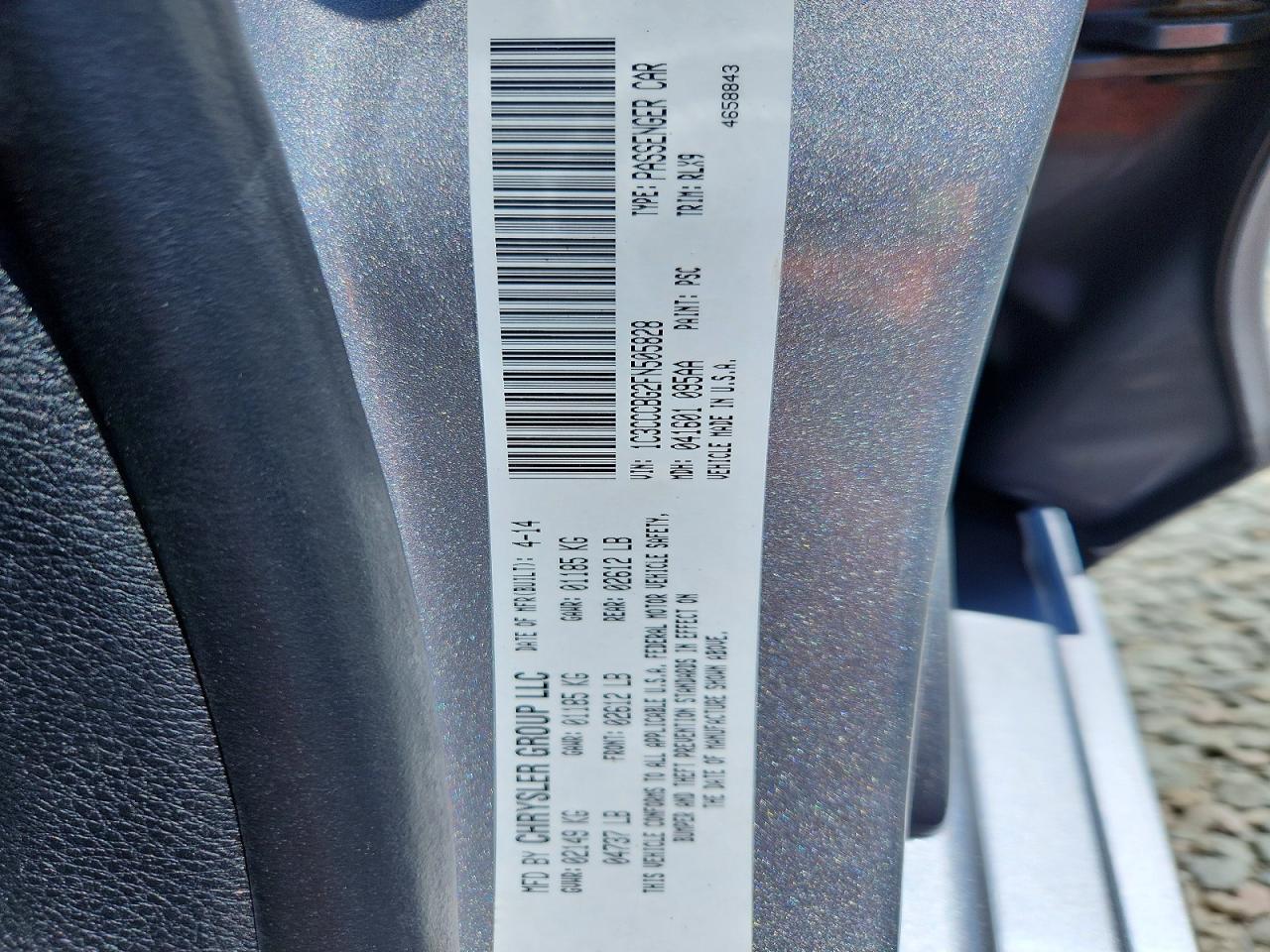 2015 CHRYSLER 200