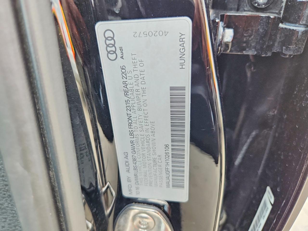 2017 AUDI A3
