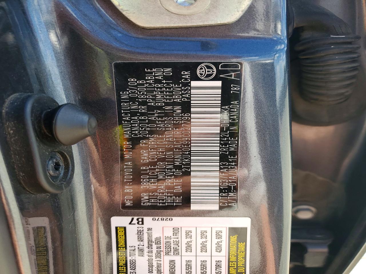 2009 TOYOTA MATRIX