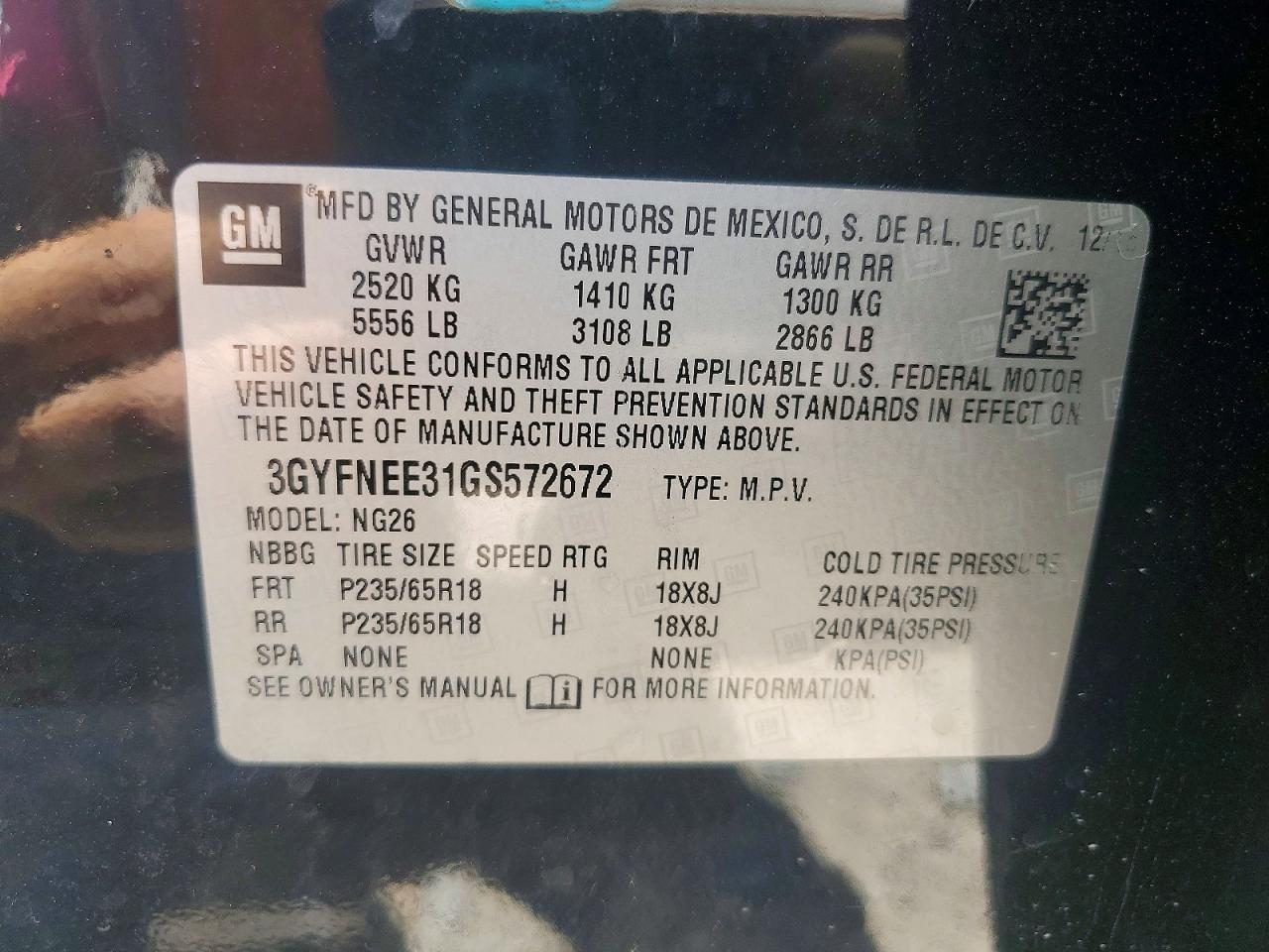 2016 CADILLAC SRX