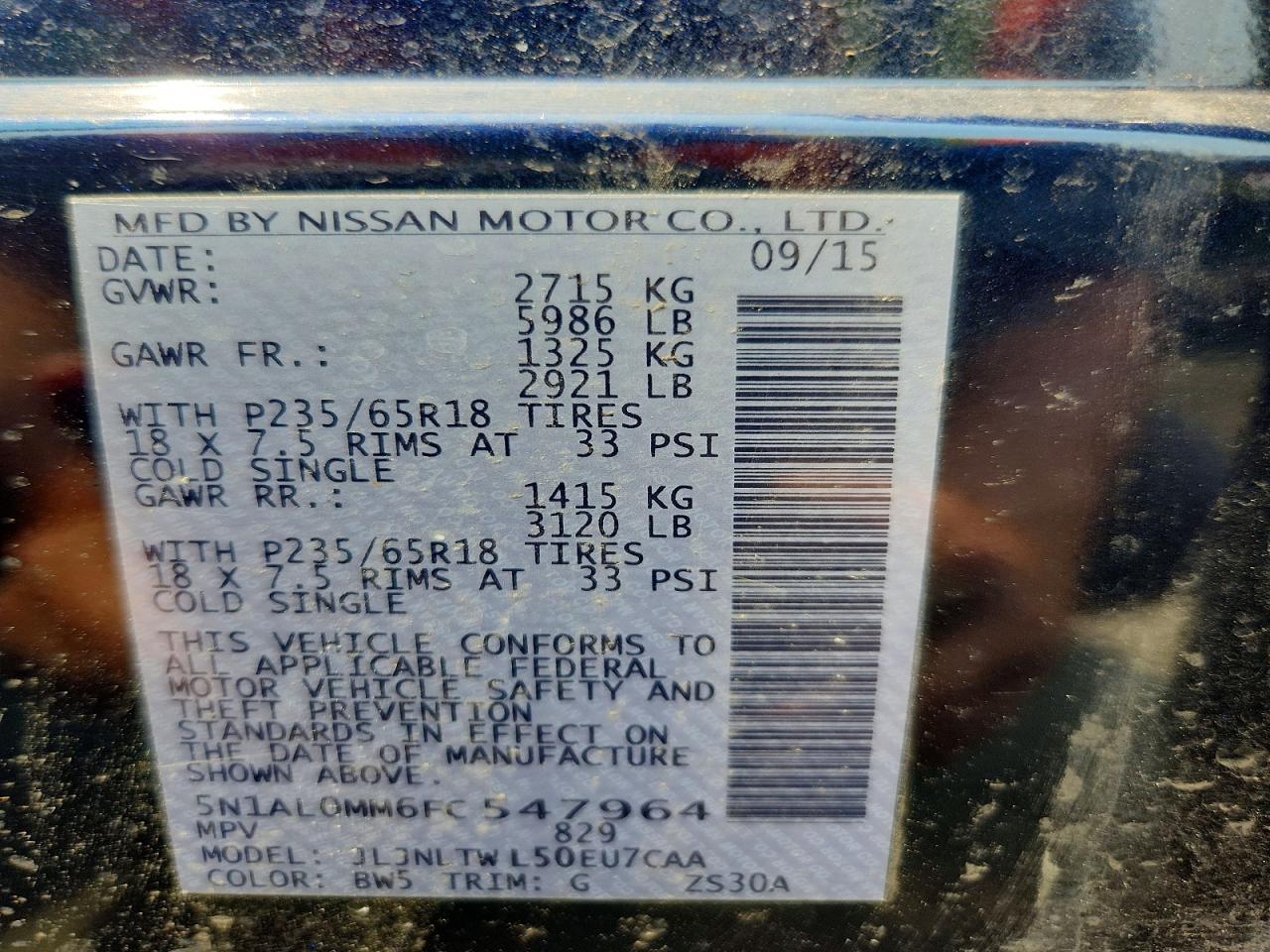 2015 INFINITI QX60