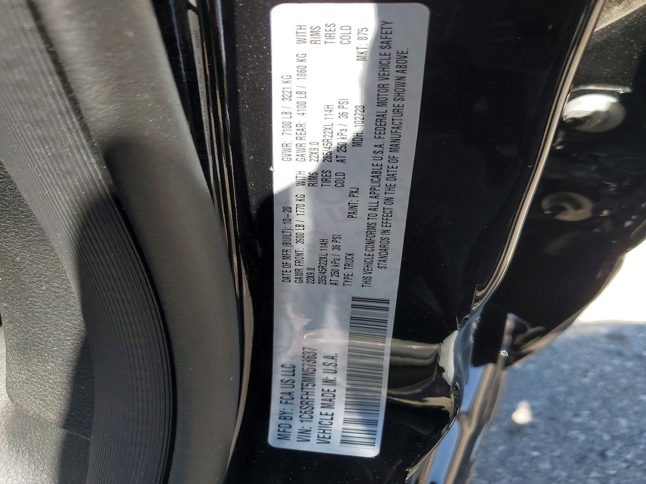 2021 RAM 1500