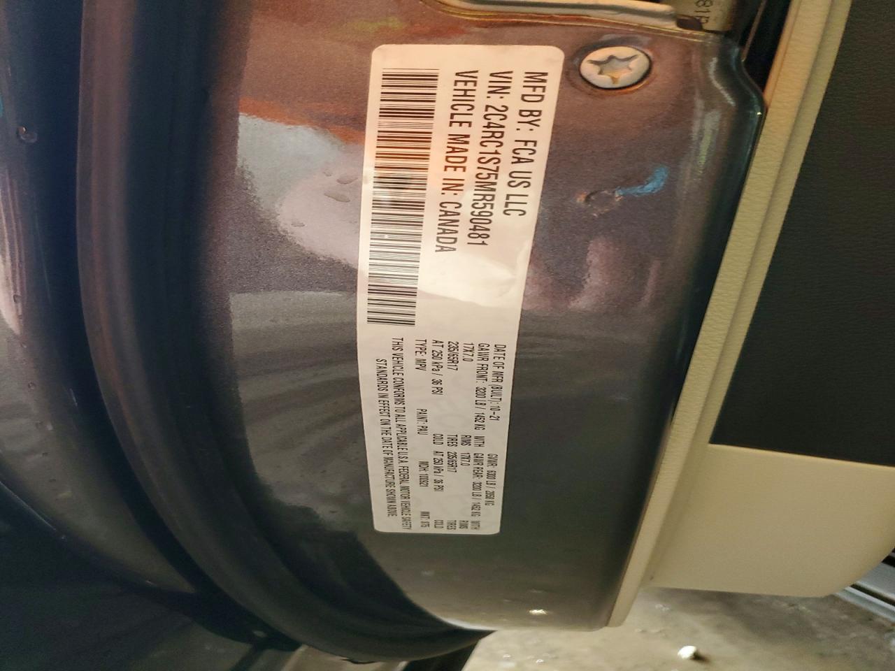 2021 CHRYSLER PACIFICA