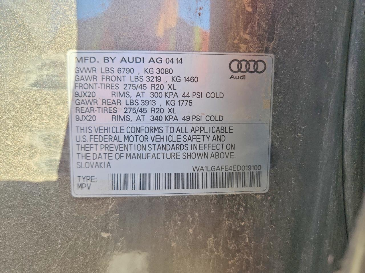 2014 AUDI Q7