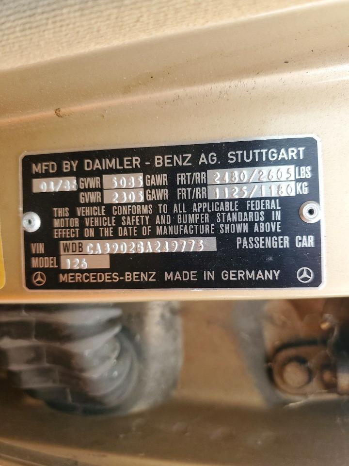 1986 MERCEDES-BENZ 560-CLASS