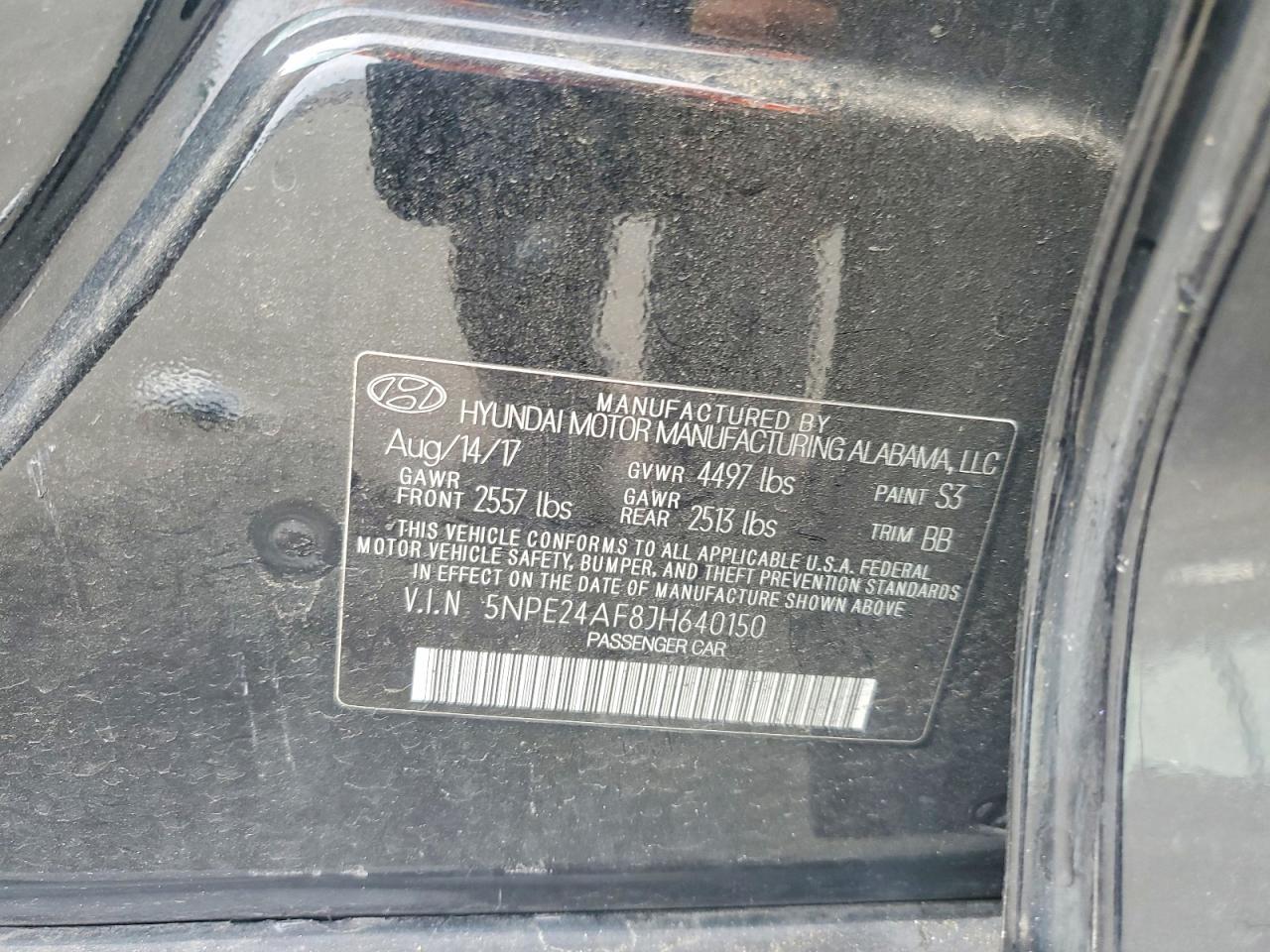 2018 HYUNDAI SONATA