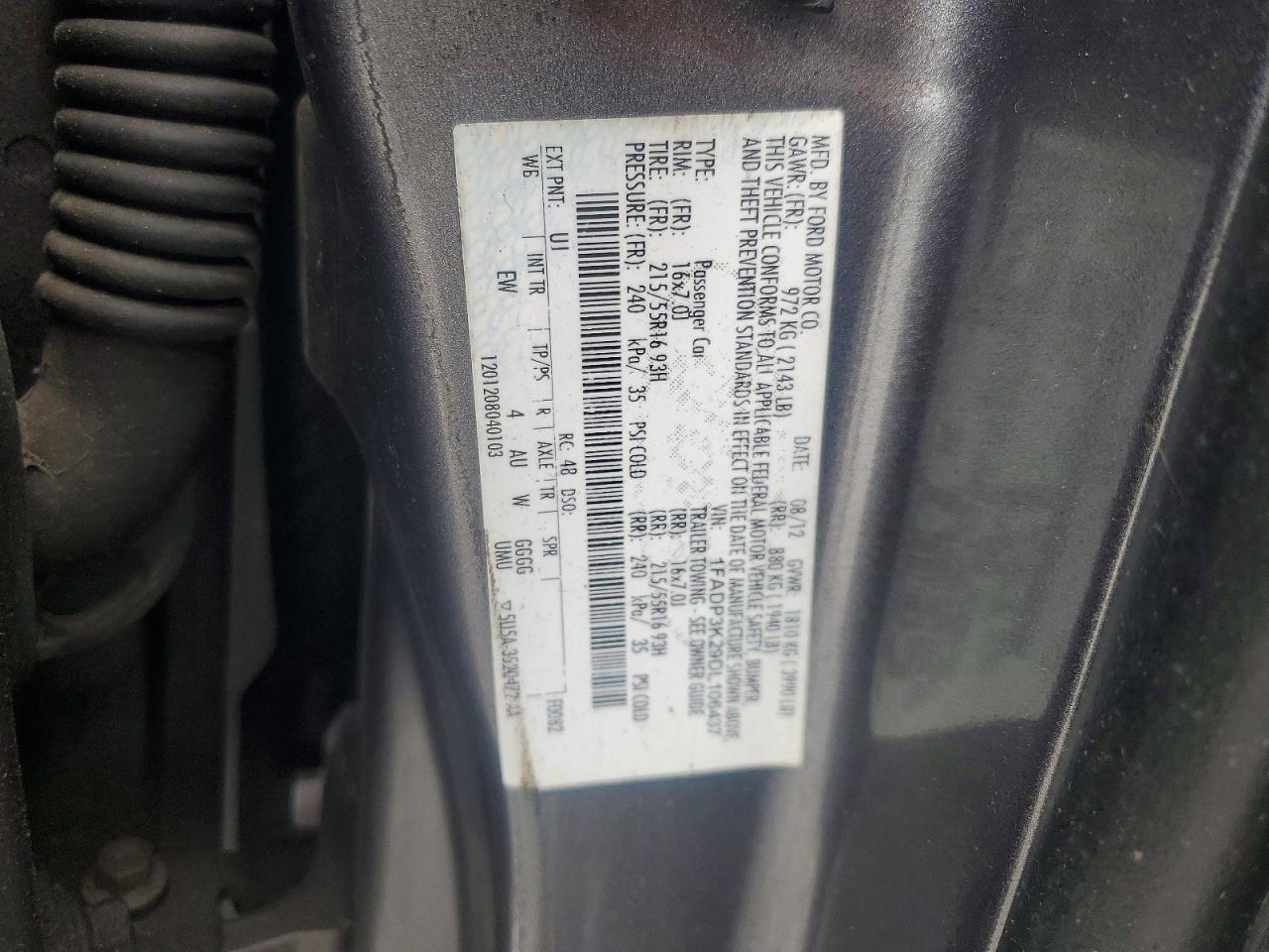 2013 FORD FOCUS