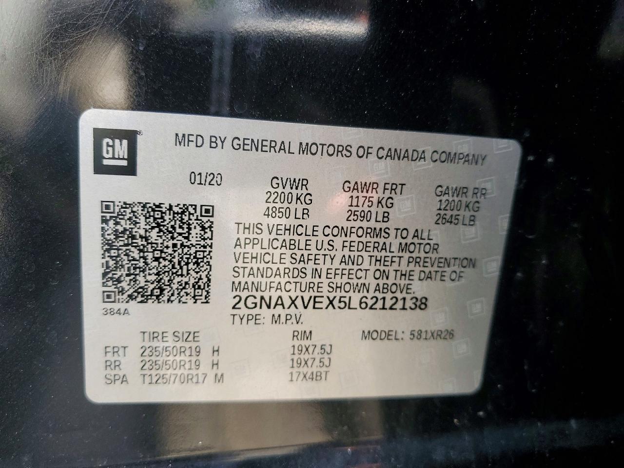 2020 CHEVROLET EQUINOX